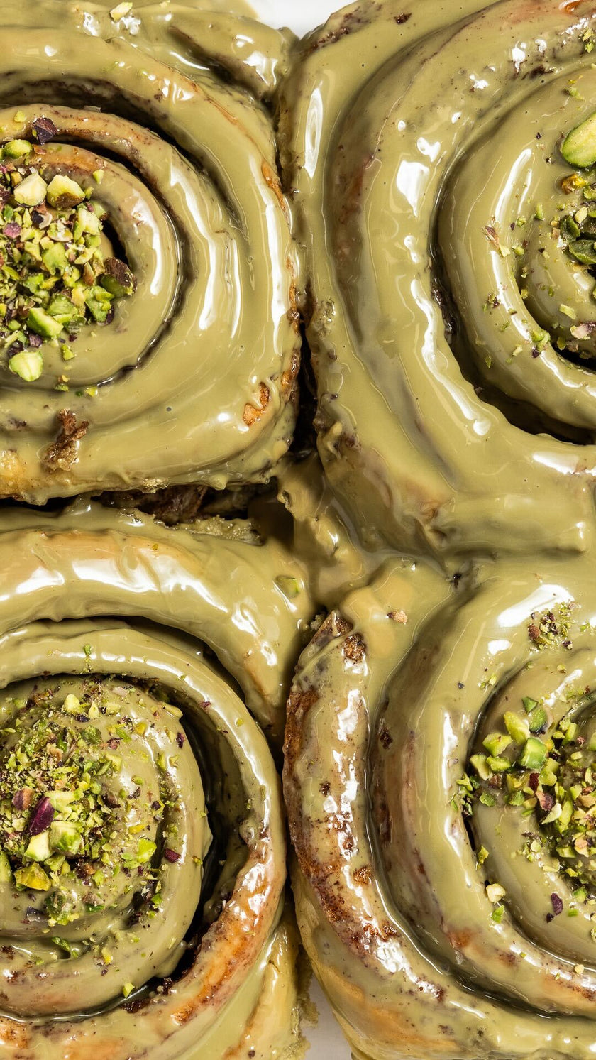 Pistachio Cinnamon Scrolls : Box of 10