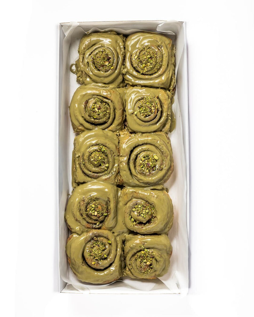 Pistachio Cinnamon Scrolls : Box of 10