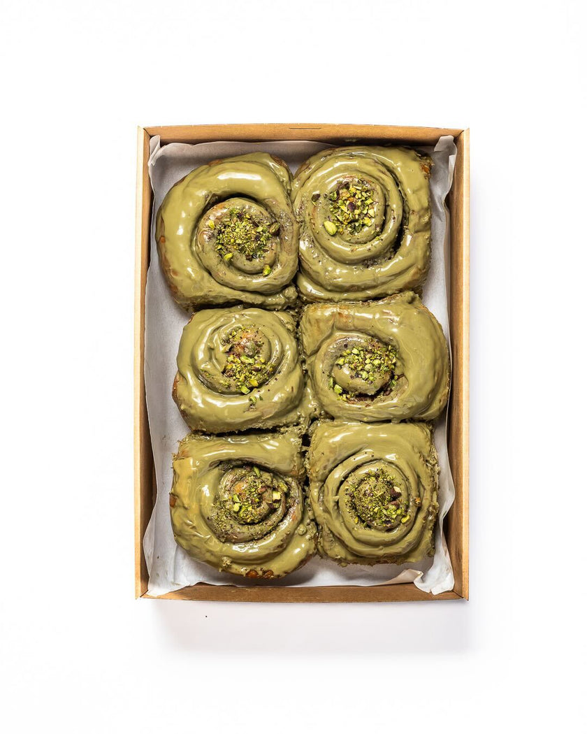 Pistachio Cinnamon Scrolls : Box of 6