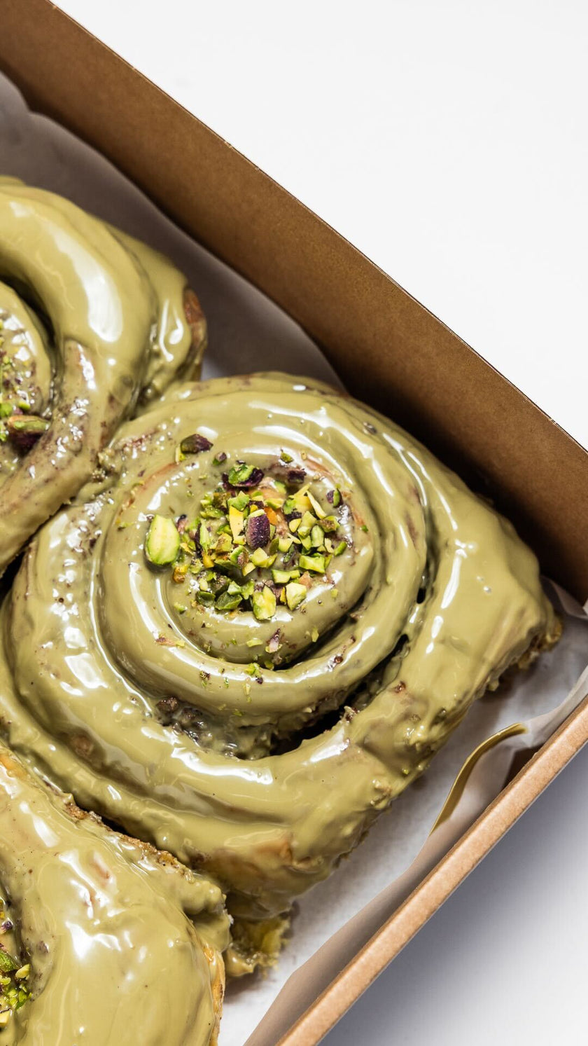 Pistachio Cinnamon Scrolls : Box of 10