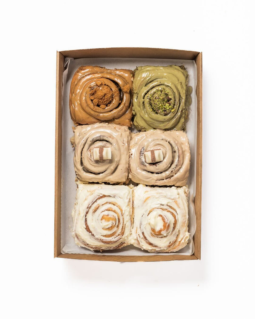 Mixed Cinnamon Scrolls: Box of 6