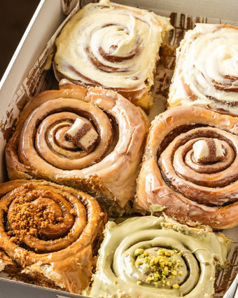 Mixed Cinnamon Scrolls: Box of 6